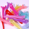 Jelly color minimalist hairpin Fish mouth pinch folding partition zone clip clip a word clip pointed mouth clip 8cm