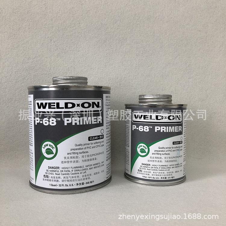 美国IPS CPVC 清洗剂 PVC 清洁剂 WELD.ON P-68 946ML 473ML
