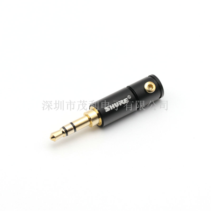 SHURE SHURE 3.5 Stereo Plug 3.5mm Three Section Four Section Audio Headset Plug Aluminum Shell 3.5 Plug
