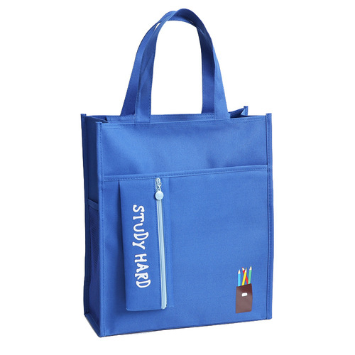 2020 New Large Capacity Canvas Tote Bag for Primary and Secondary School Students to Carry Tutorial Bag, Document Homework Art Tutorial Bag