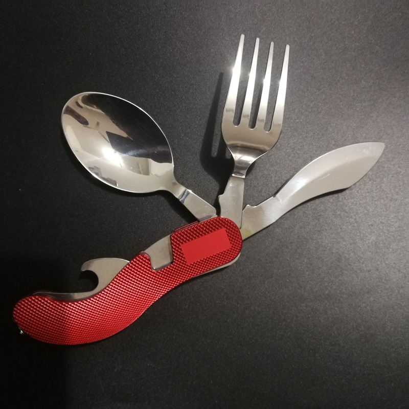 キャンプ食器折りたたみナイフフォークスプーンセット食器洋食ナイフフォーク多機能ナイフ分解食器|undefined