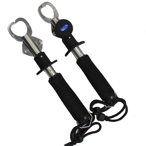 Stainless steel T-shaped gun handle fish control device Lua pliers fish catcher fish taker fish control pliers with scale and ruler pliers to catch fish