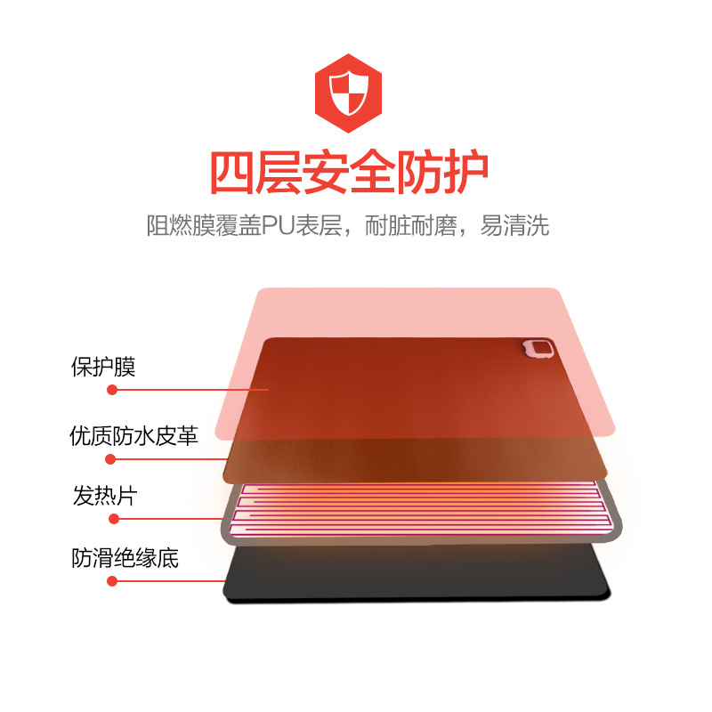 220V electric heating pad writing desk warm desk mat office mouse heating warm computer hand warmer desk heating pad