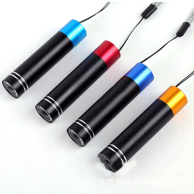 No 5 1-секционный фонарик из алюминиевого сплава с линзой, мини-светодиодный сильный свет, небольшой фонарик можно использовать в качестве логотипа компании