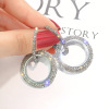 Silver needle, fashionable earrings, silver 925 sample, Korean style, city style, European style, simple and elegant design