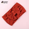 Summer advanced hair accessory, children's nylon headband with bow, high-quality style