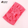 Summer advanced hair accessory, children's nylon headband with bow, high-quality style