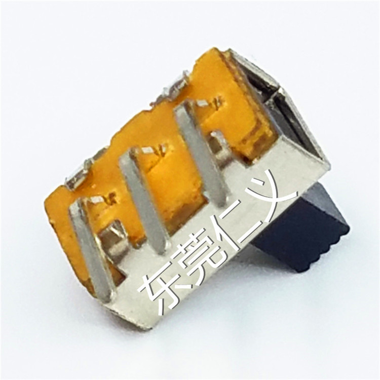 SS12F21G2电话机开关2档两档推动滑动波动拨动立式直柄开关