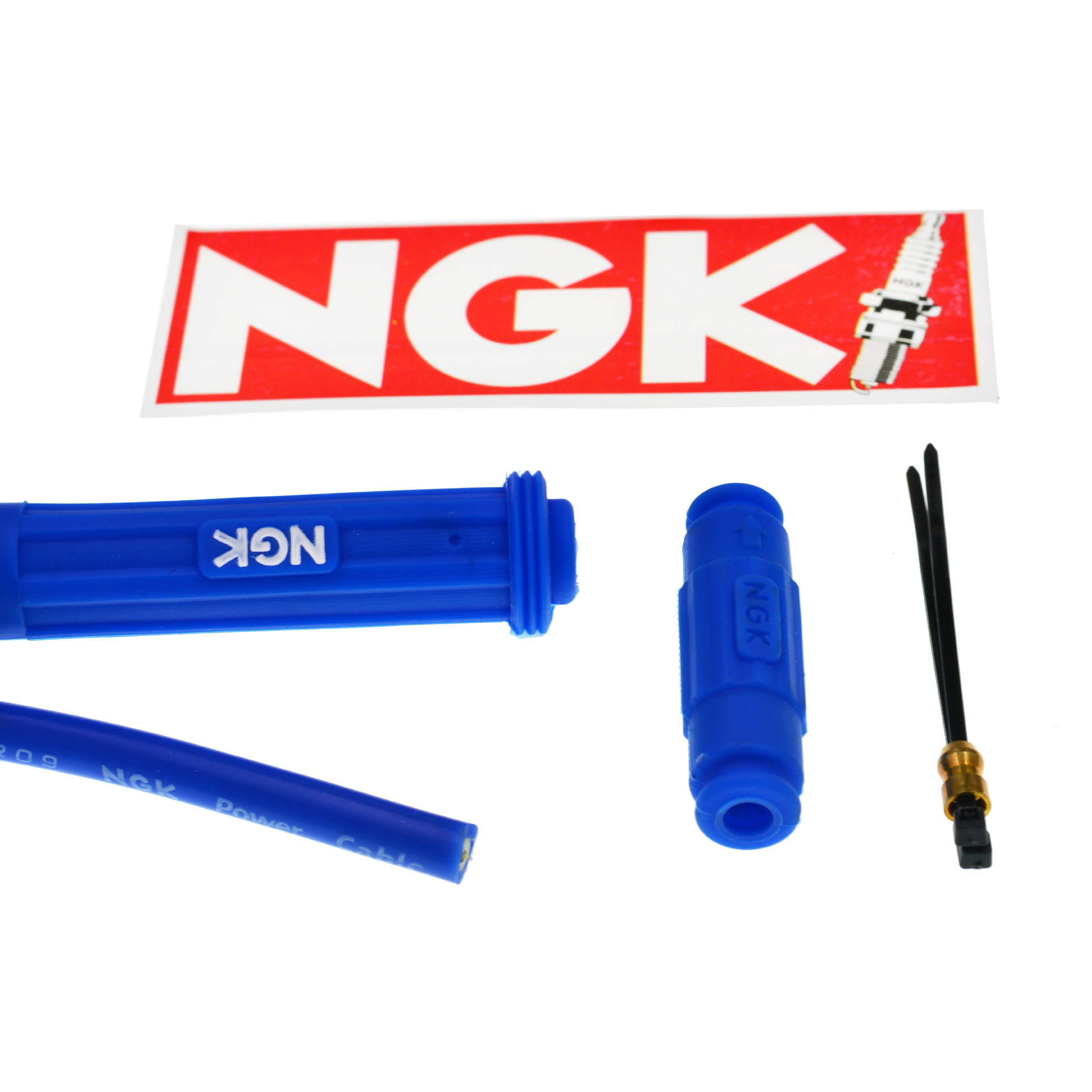 Cable de Encendido y Capuchón de Bujía NGK para Motocicleta Caucho Alta Tensión
