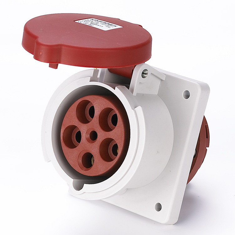 国曼电气63A3P+N+PE工业插座MN6531