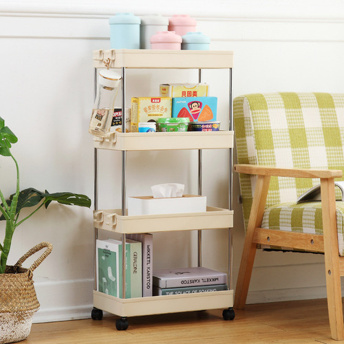 Bathroom toilet storage rack multi-layer floor-standing sandwich kitchen storage rack storage rack storage rack trolley