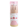 Cute pencil, brush, coloring book, coloured pencils, Korean style, with little bears, 12 colors