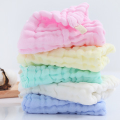 Pumi Cotton 6-layer Gauze Square Towel Infant Bubble Yarn Drool Towel Baby Soft Absorbent Small Towel Wholesale from Manufacturer