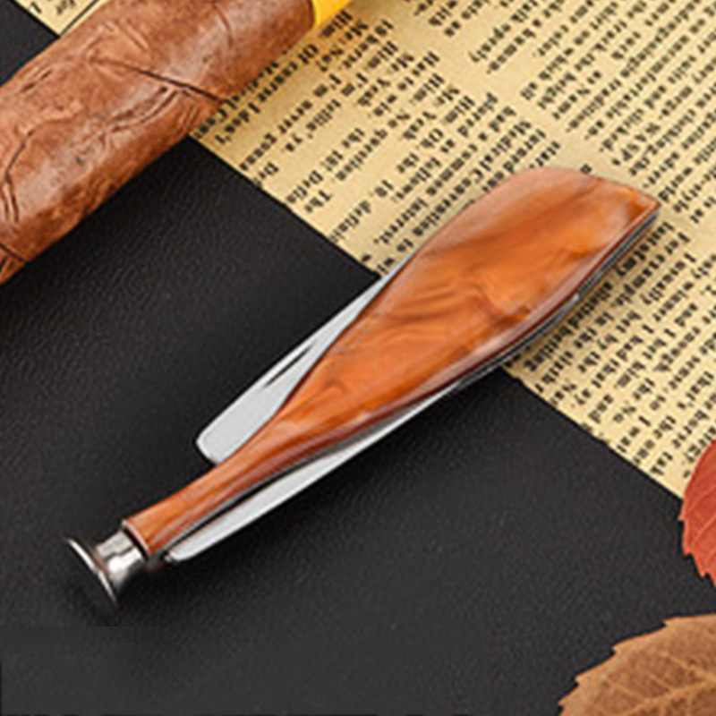 Portable Resin Stainless Steel Pipe Knife Multifunctional Pipe And Smoking Accessories