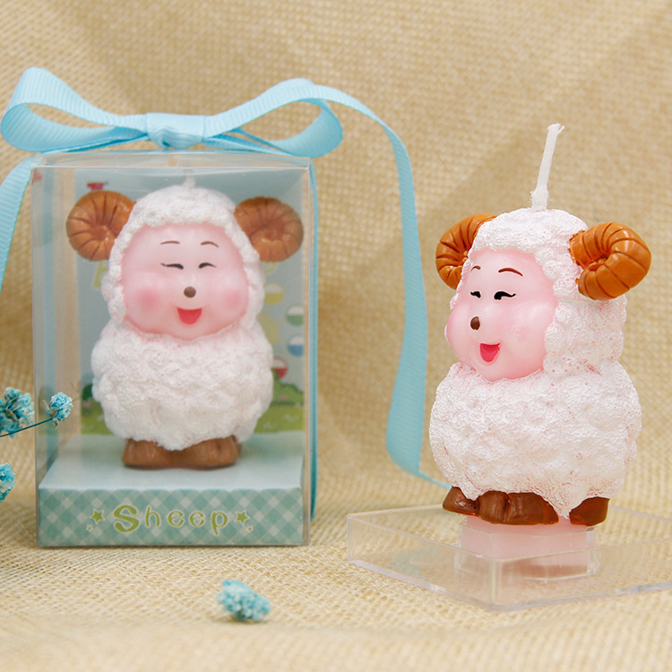 2024 Zodiaco cumpleaños vela pastel decoración tridimensional animal dibujos animados hornear decoración vela