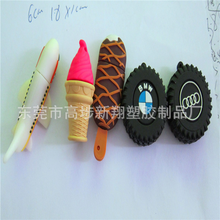 Silicone cartoon plastic USB flash drive PVC from soft rubber
