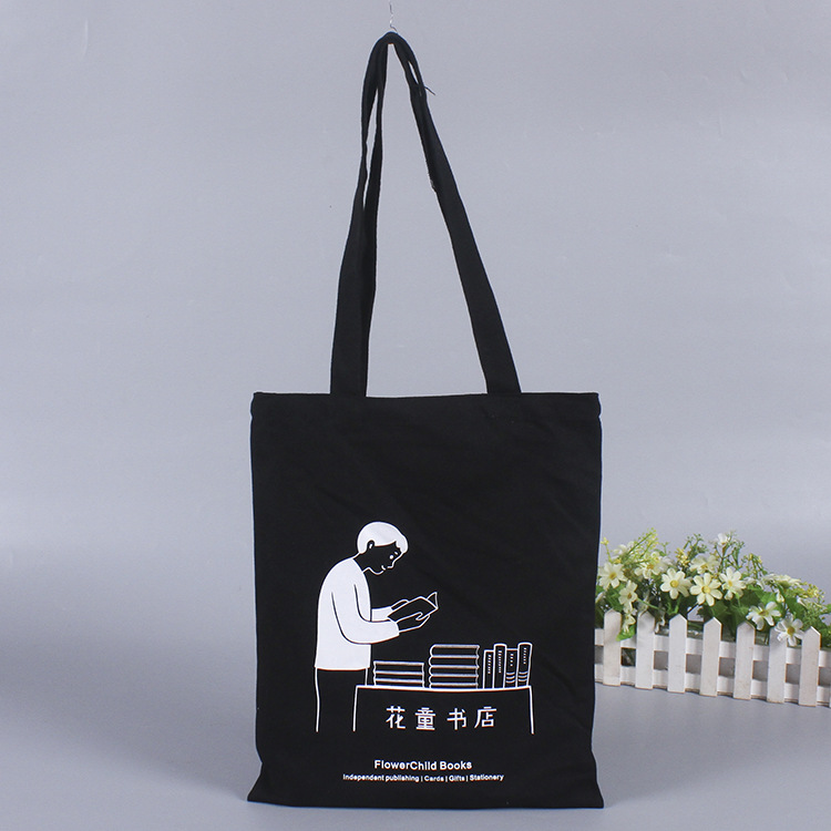 厂家专业生产棉布手提袋 热转印帆布袋 彩印购物袋批发