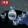日式家用锤纹咖啡烫酒壶