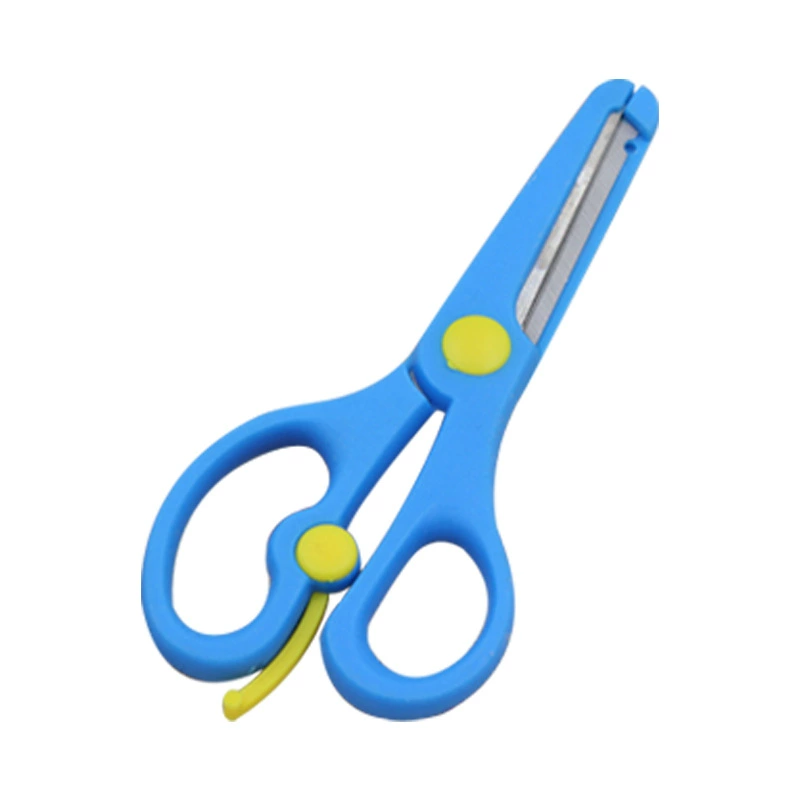 Детские безопасные scissors, мультяшная эластичная пластиковая фотоальбом для учащихся начальной школы раннего возраста, DIY