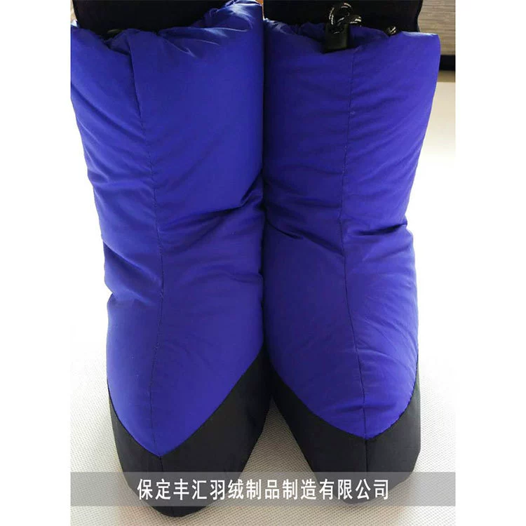 Outdoor down shoe goose down and down socks Outdoor feet keep warm