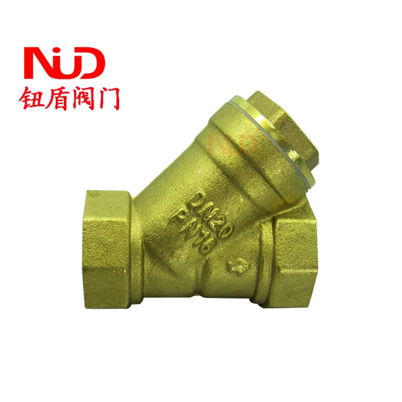 Yuhuan медный клапан латунный Y-Образный Фильтр с сетчатым фильтрующим клапаном 4 минуты 6 минут 1 дюйм