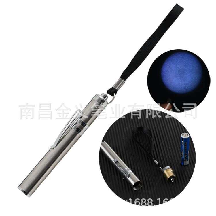 Новый небольшой фонарик из нержавеющей стали Портативный Сильный свет мини светодиодный фонарик Луна свет фонарик