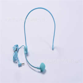 彩色电脑头戴有线话筒话麦 扩音器麦克风 头戴耳麦螺纹厂家