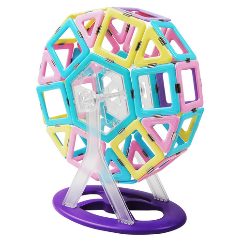 Magic Magnetic Player 2 Magnetic Tiles Bulk Wholesale Children's Building Blocks Puzzles Intelligence Magnetic Construction Set