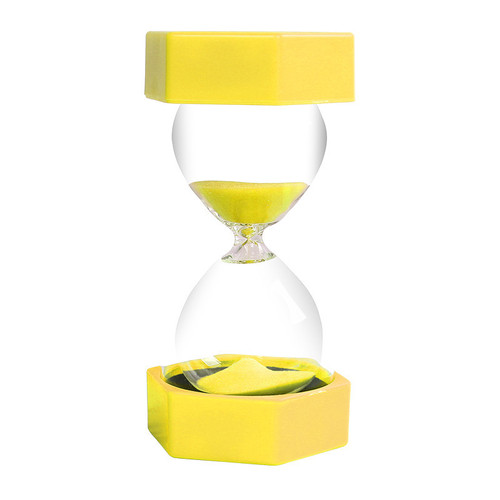 Factory Direct Sale 30-Minute Hexagonal Hourglass with Anti-Fall Safety Double Protection Creative Children's Timer Ornament
