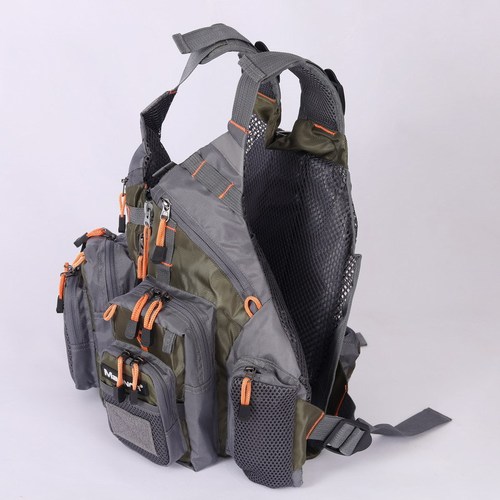 MANNER Adult Fishing Vest with Multiple Pockets, High Buoyancy Life Jacket for Sea Fishing Boat, Drifting Back Vest Professional Life Vests