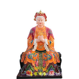 道观供奉龙王像图片 玻璃钢龙王爷神像厂家 龙王奶奶佛像图片