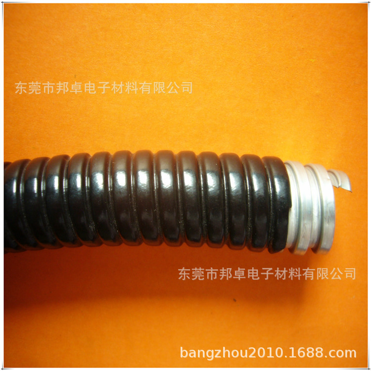 外层带胶皮 里层金属软管 波纹管 双层金属软管