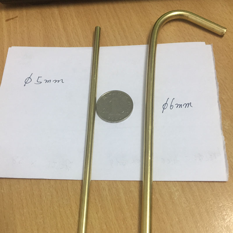 H62黄铜棒环保折弯拉丝防锈倒角加工定制数控车削切割倒角钻孔