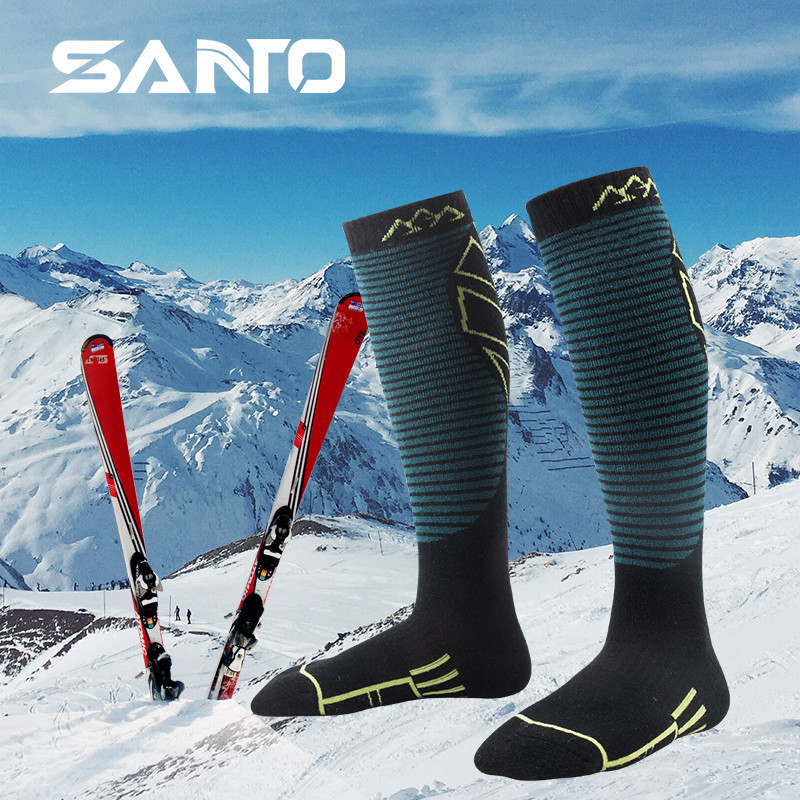 2021 New SANTO Merino Wool Socks Thickened Sweat-Absorbing Warm Long Ski Socks 2021 New SANTO Merino Wool Socks Thickened Sweat-Absorbing Warm Long Ski Socks