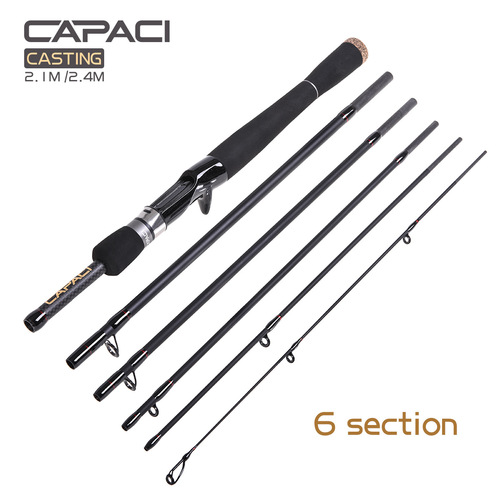 28040 CAPACI [multi-section ultra-short-circuit sub-rod] 2.1/2.4m M straight gun handle bass sea fishing rod 67