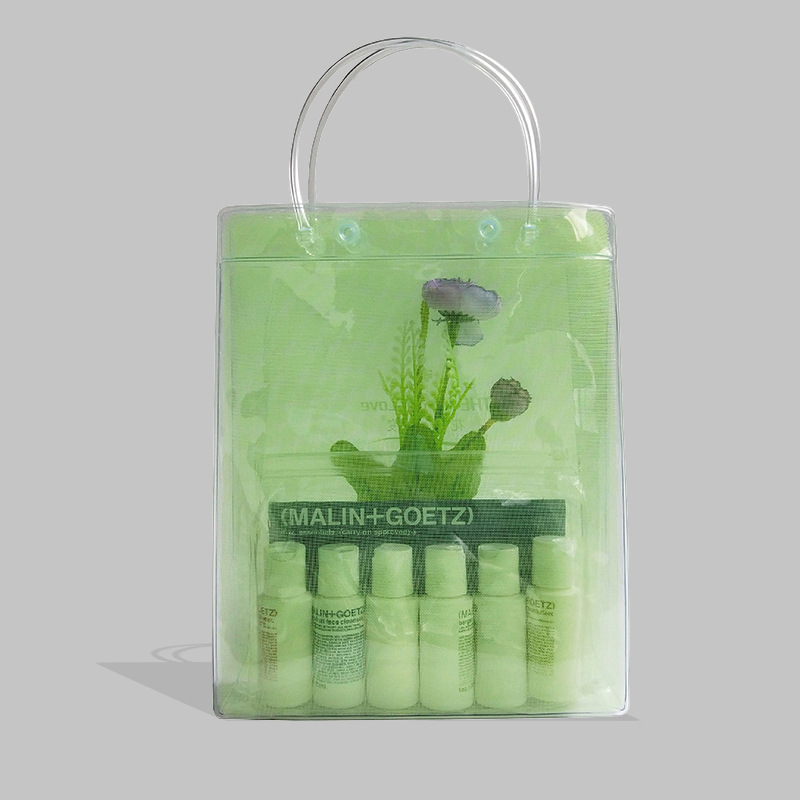 【pvc手提袋】pvc手提袋购物手提袋透明手提袋网布透明袋批发