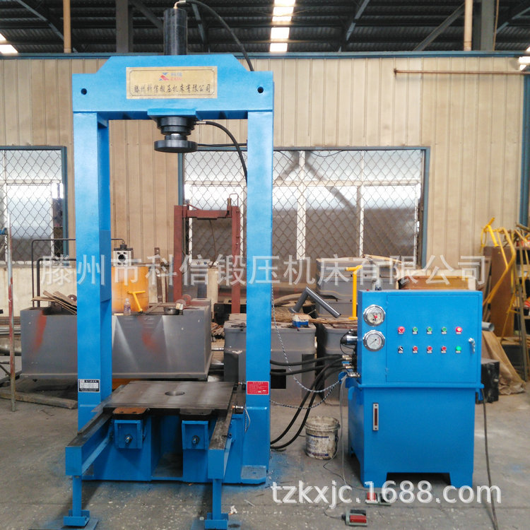 电机轴承压装用龙门液压机 20吨液压机械带有移动工作台可定制