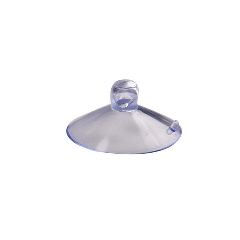 40mm 4cm穿孔加厚吸盘  透明天蓝色pvc吸盘 玩具配件