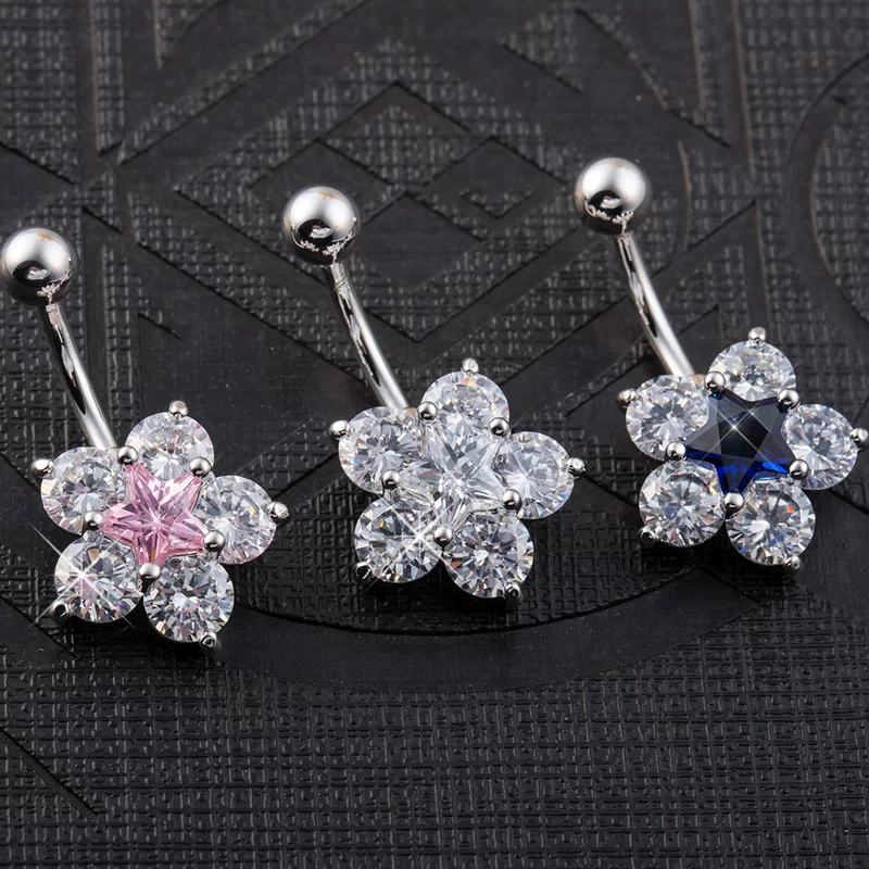 Модное пирсинг пупка, опт, корейский стиль, три цвета, Aliexpress, прямые продажи завода