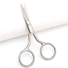 Dazhan Stainless Steel Beauty Eyebrow Scissors Double Eyelid Trimming Eyelashes Beauty Tools Nose Hair Scissors Manufacturer Wholesale