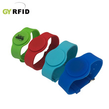 rfid硅膠腕帶 感應式ID芯片門禁卡智能卡IC考勤手環防水 工廠定制