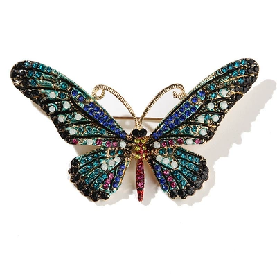 Diamond Large Butterfly Brooch – Yaxa sancaqları - xz4648d