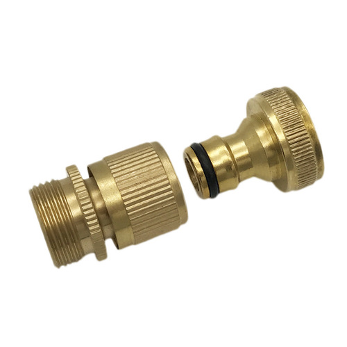 Brass 3/4 quick connector garden hose quick connect water pipe joint garden quick connect water gun head connector