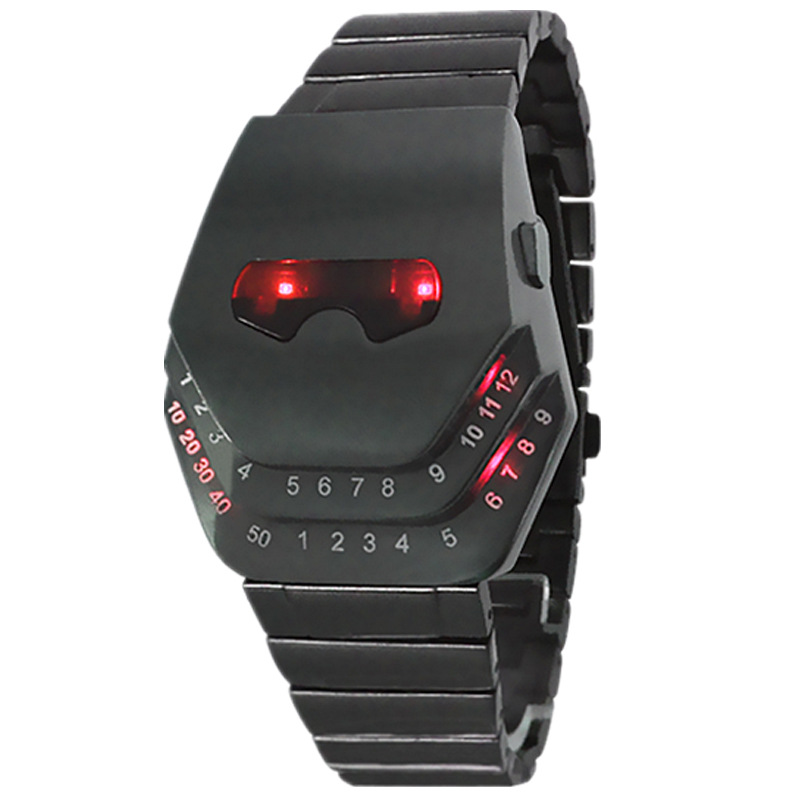 Moda cobra reloj personalidad Alien reloj electrónico luminoso reloj de pulsera de aleación