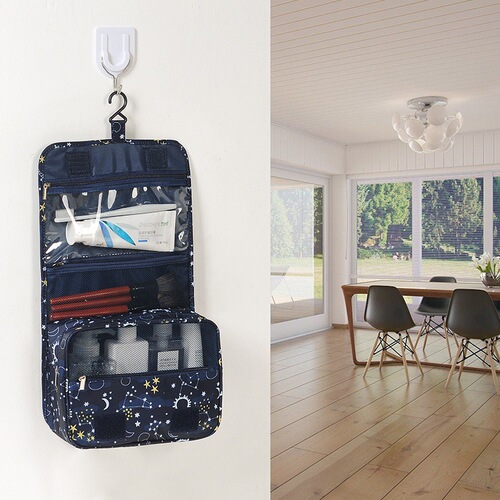 Original printed large-capacity waterproof travel toiletry bag cosmetic bag multi-functional portable storage bag hanging type