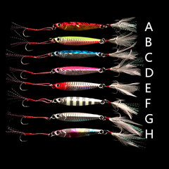 Wang Ya An Slow Rolling Small Iron Plate Artificial Lure Fishing Gear Lure Iron Plate Metal Bait Lead Lure 24g