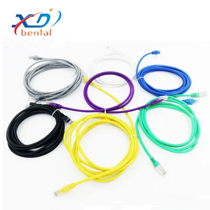 Многоцветный сетевой кабель бытовой сетевой кабель сетевая Перемычка компьютерная перемычка 1 м из алюминия с медным покрытием Ультра-шесть сетевых кабелей