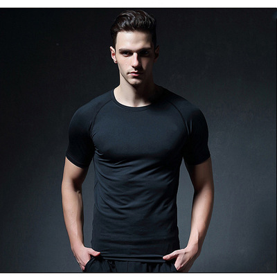 Gym motion Short sleeved Tights Running clothes Quick drying train Basketball jersey Quick drying ventilation