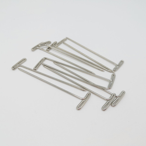 Factory supply boxed T-type needle electroplated T-shaped steel needles, wig fixing needles, irregular non-standard large headed pins, 9-letter needles