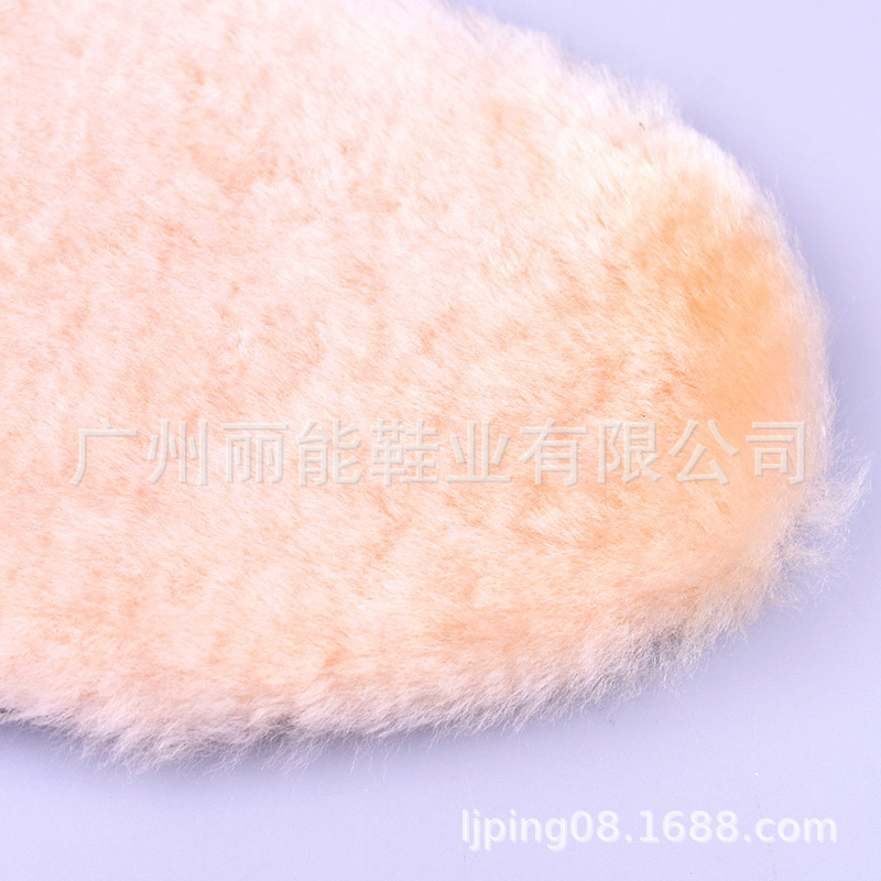 Suministre Plantilla de lana pura de piel integrada de invierno para hombres y mujeres a prueba de frío cálido engrosado con forro polar Plantilla de algodón